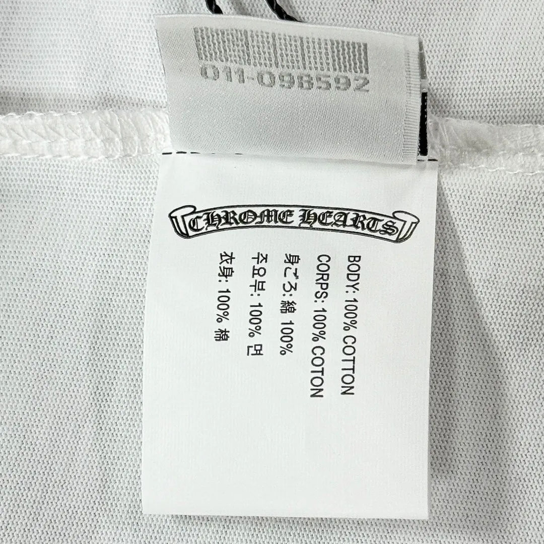 P170 Chrome Hearts 25 high version fabrics made of 300 grams of high-density cotton, no deformation, no shrinkage, complete with three labels, same style for men and women Process: imported hot stamping Color: white black SIZE: S-XL